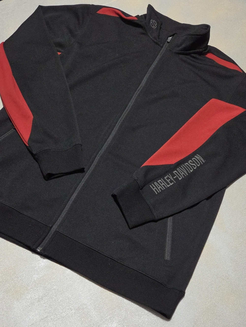 Harley-Davidson Black Jacket with Red Accent Panels NWOTS